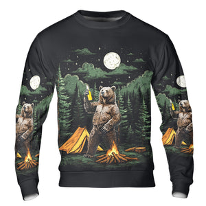 Making Memories Camping Bear All Over Print Shirt