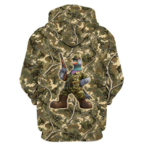 Dove Hunting Camouflage Funny All Over Print Shirt
