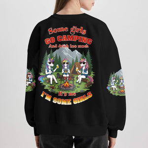 Some Girls Go Camping And Drink Too Much All Over Print Shirt