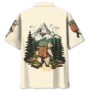 Hiking Bearly Made It Hawaiian Shirt