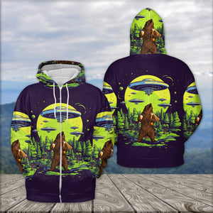 Funny Grizzly Bear Drinking All Over Print Shirt