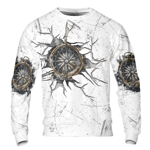 Not All Who Wander Are Lost Compass Cracks All Over Print Shirt