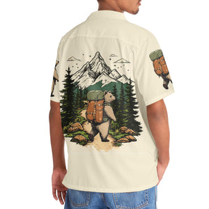 Hiking Bearly Made It Hawaiian Shirt