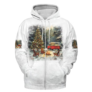 It's The Most Wonderful Time Of Christmas Camping All Over Print Shirt