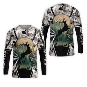 Deer Hunting Peaceful Forest All Over Print Shirt