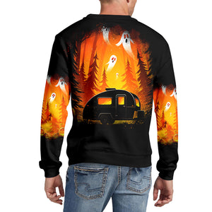 Horror Campfire In The Wild All Over Print Shirt