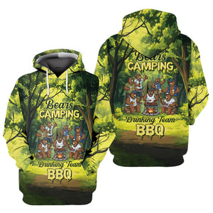 Bear Family BBQs All Over Print Shirt