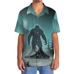 Mysterious Bigfoot At Campsite Hawaiian Shirt