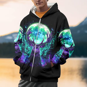 Into The Forest I Go Spirit Deer All Over Print Shirt