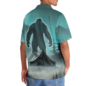 Mysterious Bigfoot At Campsite Hawaiian Shirt