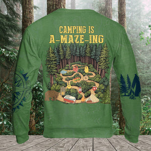 Camping Is A-Maze-Ing All Over Print Shirt