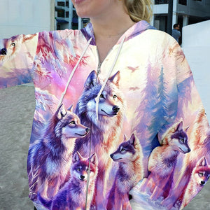 Wolf Family Art All Over Print Shirt