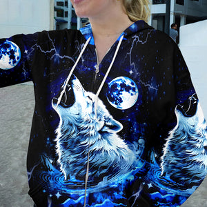Mystical Wolf Howing Art All Over Print Shirt