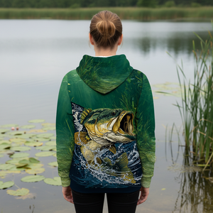 Largemouth Bass Vintage All Over Print Shirt