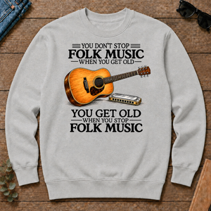 Don't Stop Playing Folk Music Vintage Art - ash - CS2D-Ash