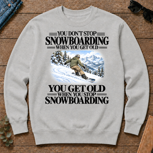 Don't Stop Snowboarding Vintage Art - ash - CS2D-Ash
