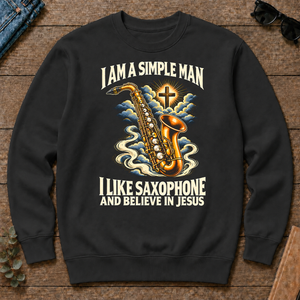 I Like Saxophone & Believe In Jesus - black - CS2D-Black