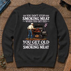 Old Man Don't Stop Smoking Meat - black - CS2D-Black