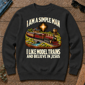 I Like Model Trains & Believe In Jesus - black - CS2D-Black