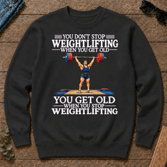 Old Man Don't Stop Weightlifting - black - CS2D-Black