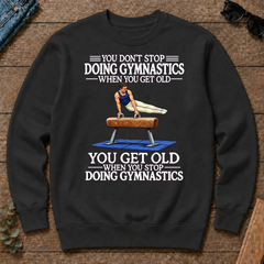 Old Man Don't Stop Gymnastics - black - CS2D-Black