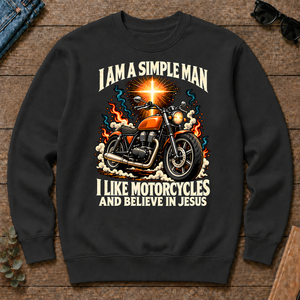 I Like Motorcycles & Believe In Jesus - black - CS2D-Black