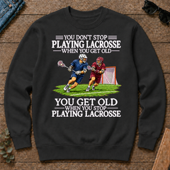 Old Man Don't Stop Lacrosse - black - CS2D-Black
