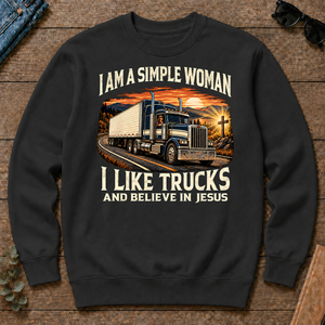 I Am Simple Woman I Like Trucks - black - CS2D-Black