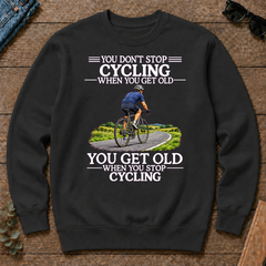 Old Man Don't Stop Cycling - black - CS2D-Black