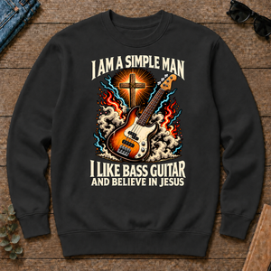 I Like Bass Guitar & Believe In Jesus - black - CS2D-Black