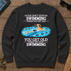 Old Man Don't Stop Swimming - black - CS2D-Black