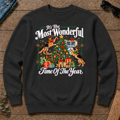 Wonderful Christmas German Shepherd - black - CS2D-Black