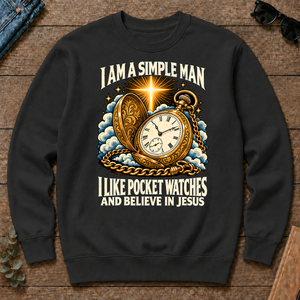 I Like Pocket Watches & Believe In Jesus - black - CS2D-Black