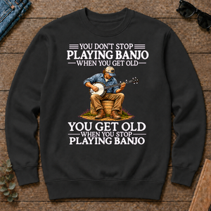 Old Man Don't Stop Playing Banjo - black - CS2D-Black