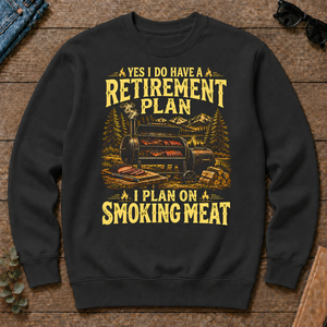 I Do Have A Retirement Plan I Plan On Smoking Meat - black - CS2D-Black