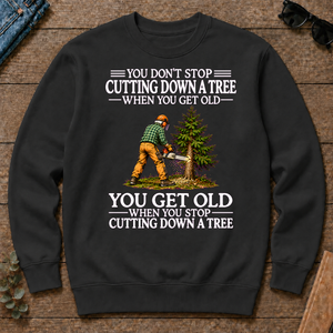 Old Man Don't Stop Cutting Down a Tree - black - CS2D-Black