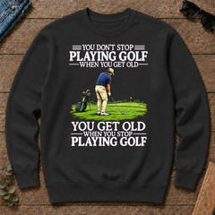 Old Man Don't Stop Golf - black - CS2D-Black