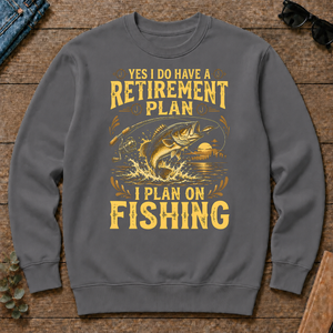 I Do Have A Retirement Plan I Plan On Fishing - charcoal - CS2D-Charcoal