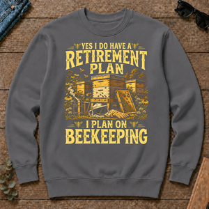 I Do Have A Retirement Plan I Plan On Beekeeping - charcoal - CS2D-Charcoal