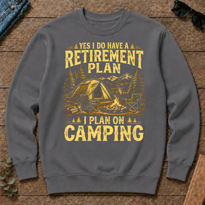 I Do Have A Retirement Plan I Plan On Camping - charcoal - CS2D-Charcoal