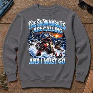 Snowmobiles Are Calling And I Must Go - charcoal - CS2D-Charcoal