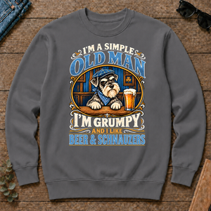 Funny I Like Beer & Schnauzers - charcoal - CS2D-Charcoal
