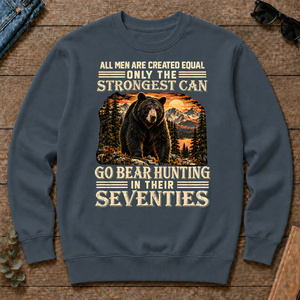Vintage Bear Hunting Strongest Man In Seventies - dark-heather - CS2D-DarkHeather