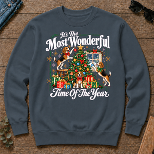 Wonderful Christmas Beagle - dark-heather - CS2D-DarkHeather