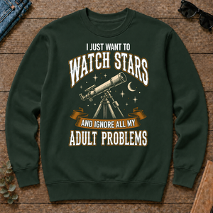 Vintage I Just Want To Watch Stars - forest-green - CS2D-ForestGreen