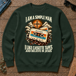 I Like Cassette Tapes & Believe In Jesus - forest-green - CS2D-ForestGreen