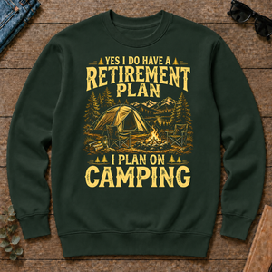 I Do Have A Retirement Plan I Plan On Camping - forest-green - CS2D-ForestGreen