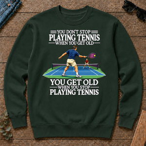 Old Man Don't Stop Tennis - forest-green - CS2D-ForestGreen