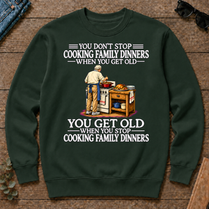 Old Man Don't Stop Cooking Family Dinner - forest-green - CS2D-ForestGreen