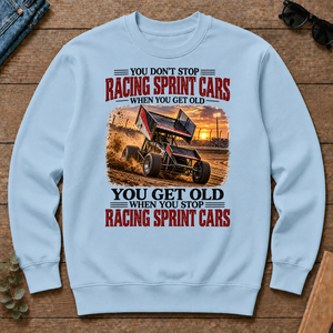 Racing Sprint Cars You Get Old When You Stop - light-blue - CS2D-LightBlue